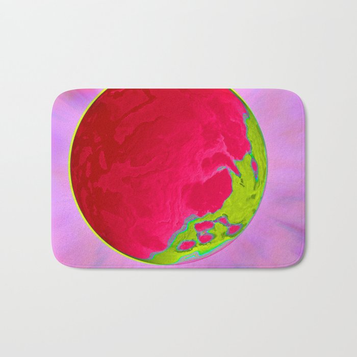 Pink Planet Bath Mat