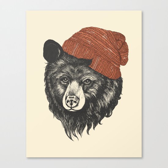 zissou the bear Canvas Print