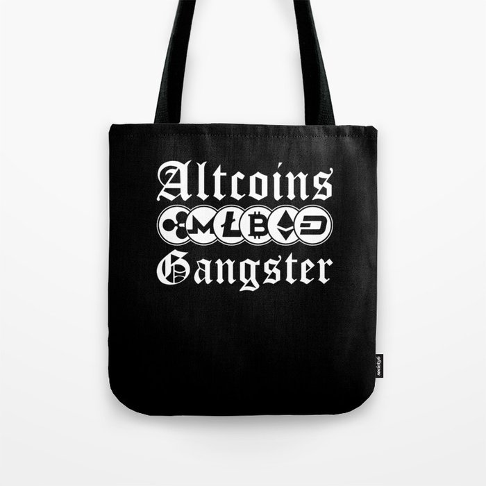 Altcoins Gangster Cryptocurrency Coin Gift Tote Bag