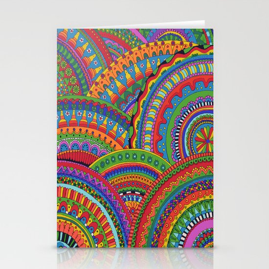My brain happy Stationery Cards