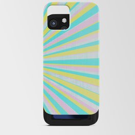 Pastel Rays iPhone Card Case
