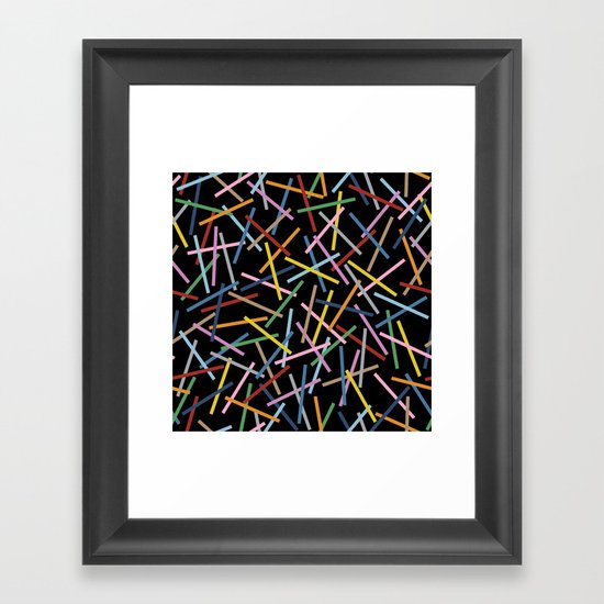 Kerplunk Black Framed Art Print