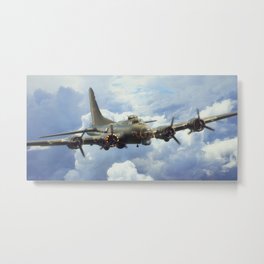 B17 Flying Fortress Metal Print | B17, Usaf, Ww2, B 17, Plane, Sky, Warbirds, Memphisbelle, Usaaf, Flyingfortress 
