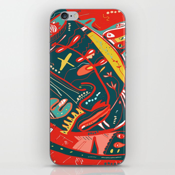 Abstract face iPhone Skin