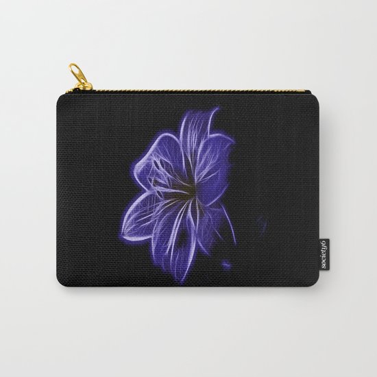 A luminescent flower Carry-All Pouch