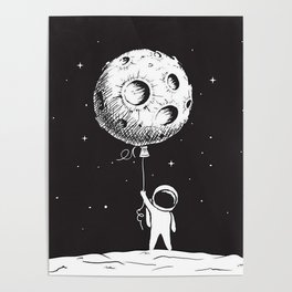 Fly Moon Poster