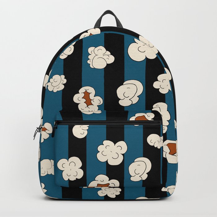 Popcorn retro Black lines 3 Backpack