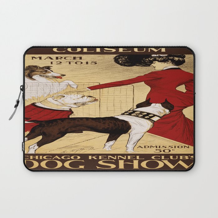 Vintage poster - Chicago Kennel Club's Dog Show Laptop Sleeve