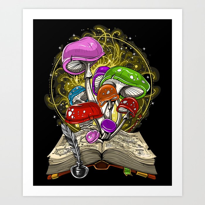 Fairy Magic Mushrooms  Art Print
