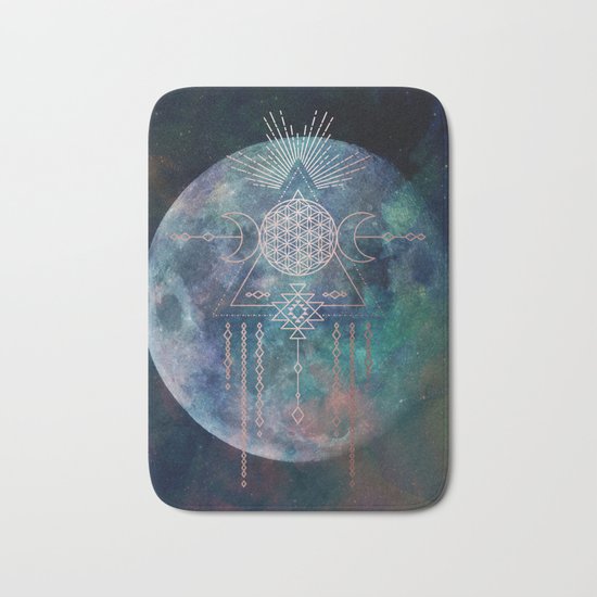 Lunar Goddess Mandala Bath Mat