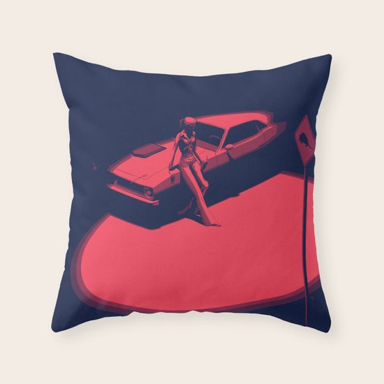 Peachy Throw Pillow