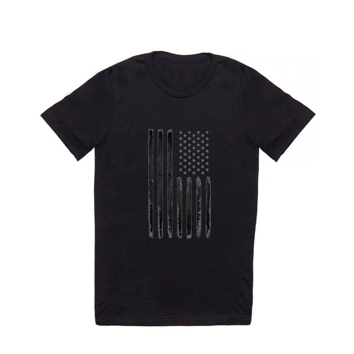 Black American flag T Shirt