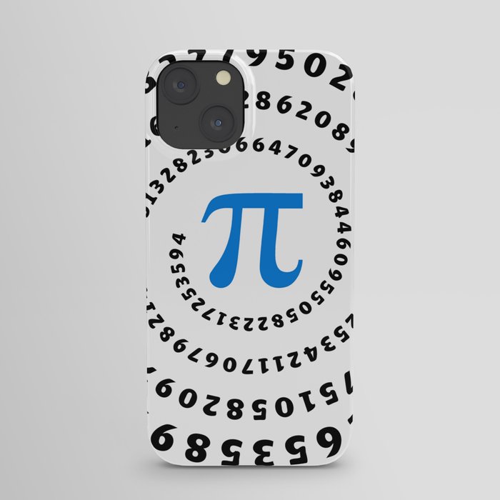 Pi, π, spiral, science, mathematics, math, irrational number, sequence, iPhone Case