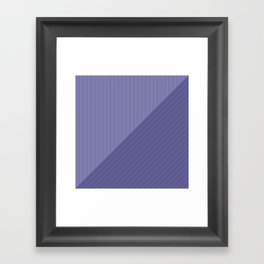 Elegant Pinstripes and Triangles Purple Violet Very Perry Framed Art Print