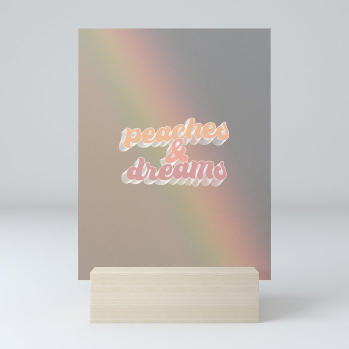 Peaches & Dreams Mini Art Print