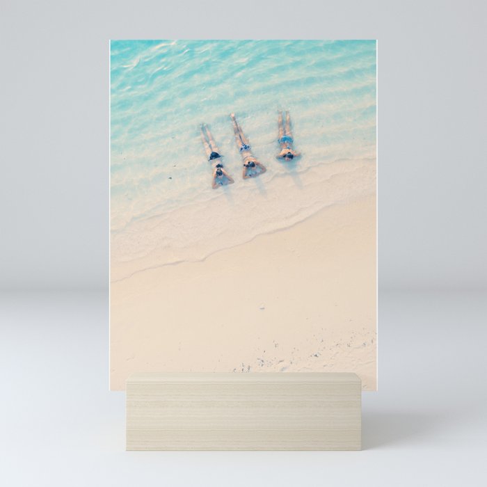 Beach Aerial Mini Art Print