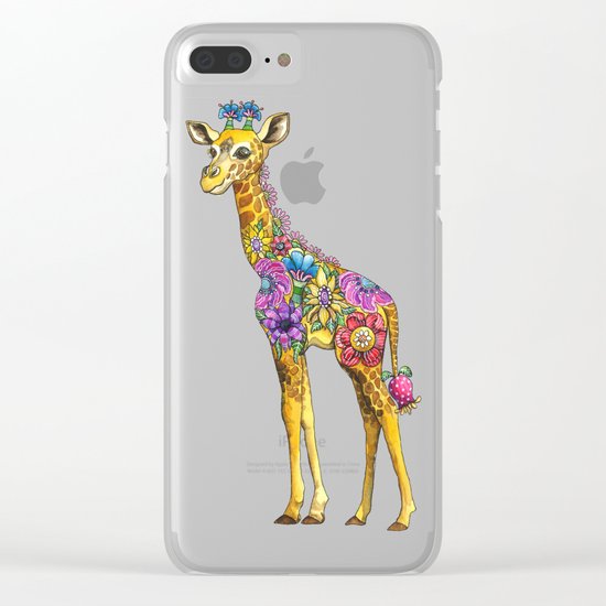 Geraldine the Genuinely Nice Giraffe Clear iPhone Case