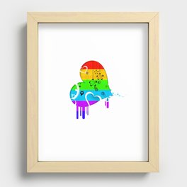Rainbow Love Recessed Framed Print