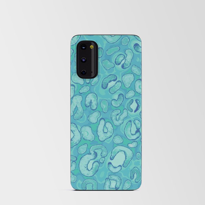 Blue Leopard Print 08 Android Card Case