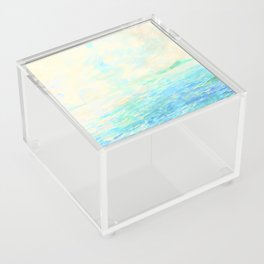 Fog Lifting, Bright Day Watercolor Painting Acrylic Box