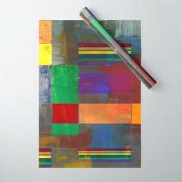 Mid-Century Modern Art - Rainbow Pride 2.0 Wrapping Paper