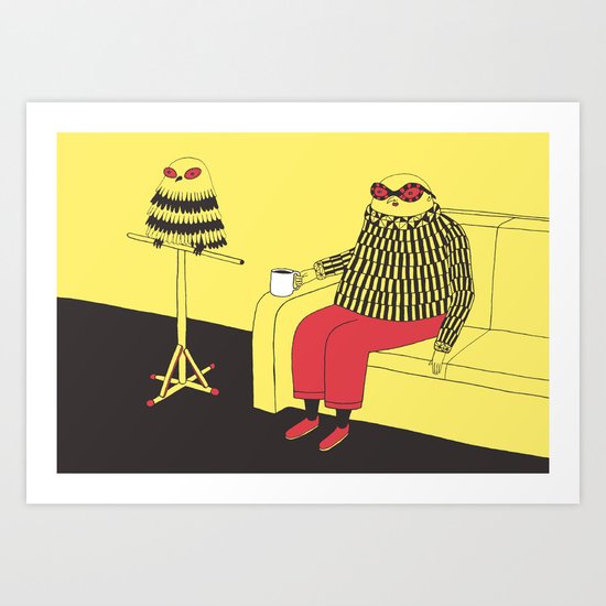 Owl Lookalike Art Print