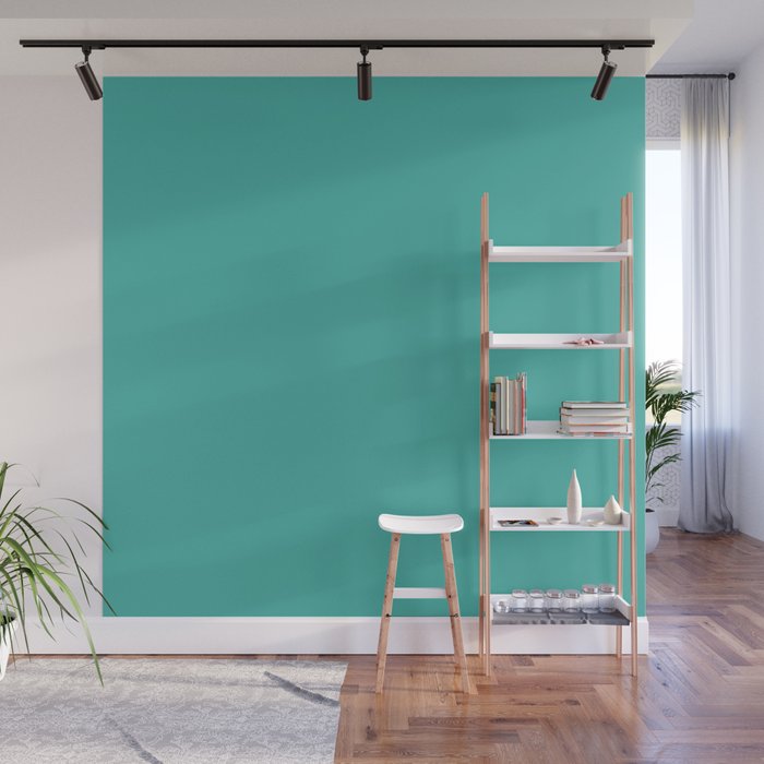 Teal-Turquoise Wall Mural