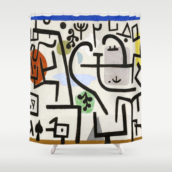Paul Klee Rich port  (1938) painting in high resolution  Shower Curtain