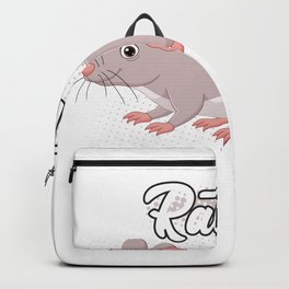 “If you join the rat race — you're in the race of rats.” Bertolt Brecht Backpack