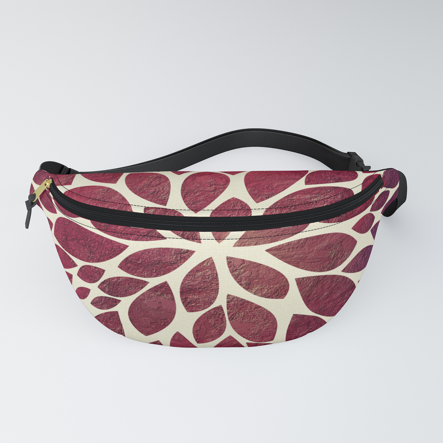 maroon fanny pack