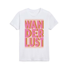 Wanderlust in Pink Kids T Shirt