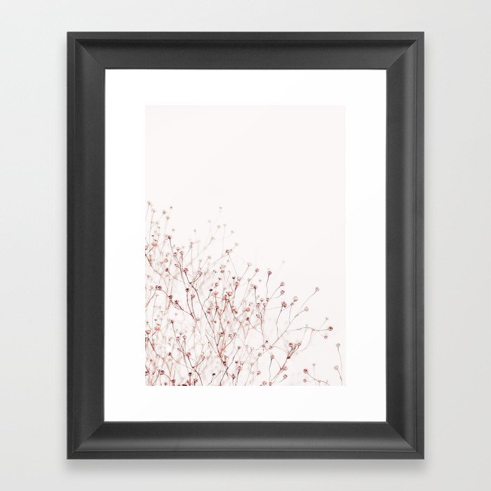 Pink Wild Flowers - Pastel floral photography by Ingrid Beddoes Framed Art Print