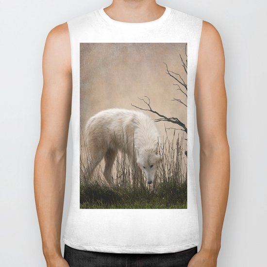 Woodland Wolf Biker Tank