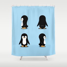 Penguin 360 Shower Curtain