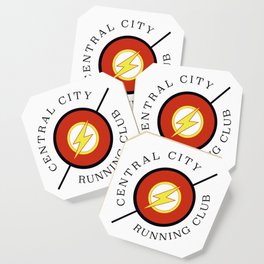 Central City running club Coaster | Grantgustin, Gym, Jitters, Speedforce, Cisco, Centralcity, Barryallen, Superhero, Metahuman, Fitness 