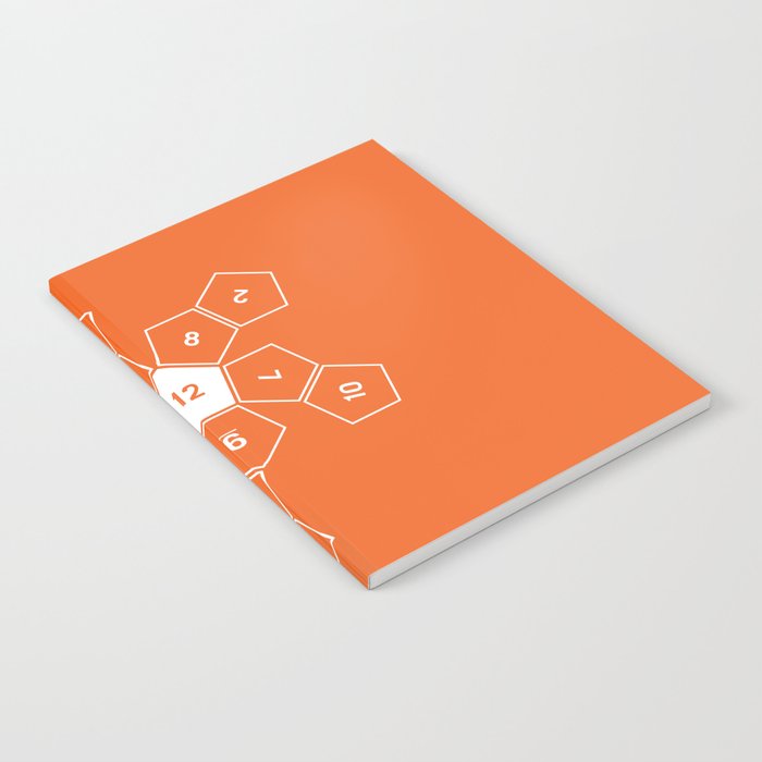 Orange Unrolled D12 Notebook