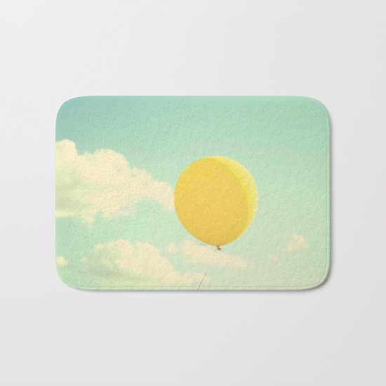 yellow balloon Bath Mat
