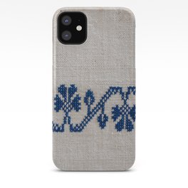 cross-stitch border iPhone Case