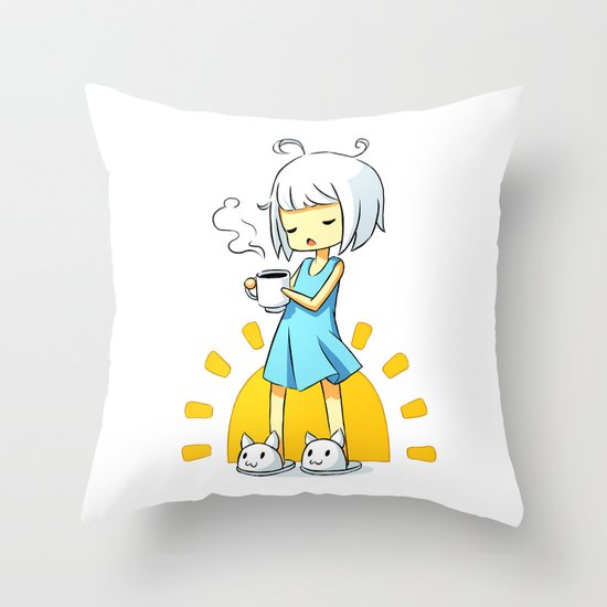 Morning Coffee 2 Throw Pillow