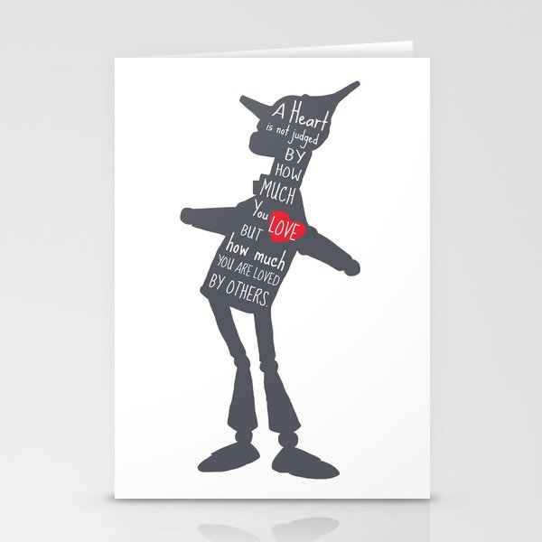 Tin Man - Love Quote Stationery Cards