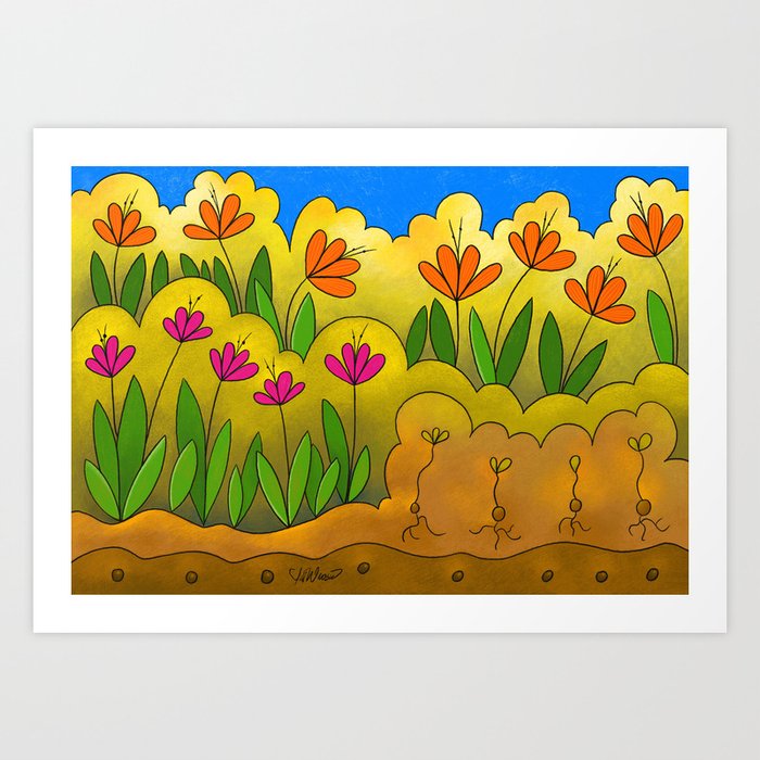 WILD FLOWERS by Lisette Art Print