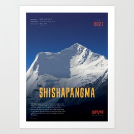 Shishapangma Art Print