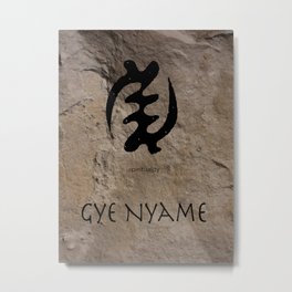 Adinkra Gye Nyame Metal Print
