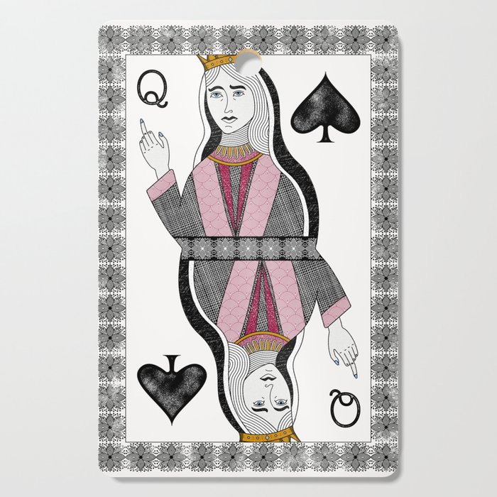 Queen of Spades Cutting Board