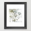 wintry floral Framed Art Print by clemm | Society6
