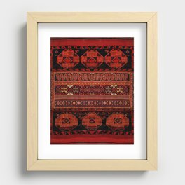 Heritage Oriental Bohemian Rug design Recessed Framed Print