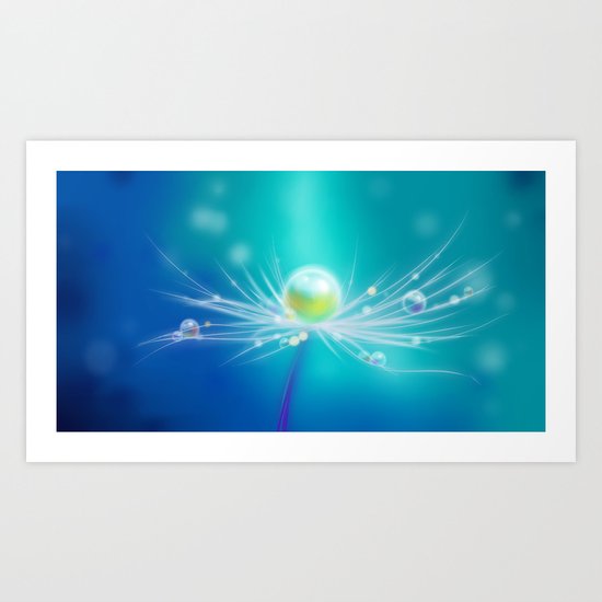 Dandy drops Art Print