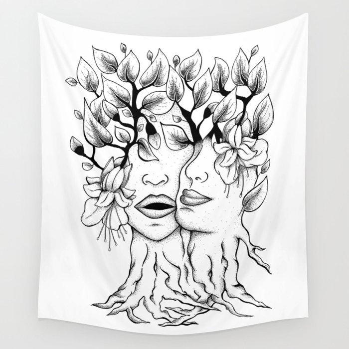 Love Wall Tapestry by dyannaart | Society6 Love Wall Tapestry by dyannaart