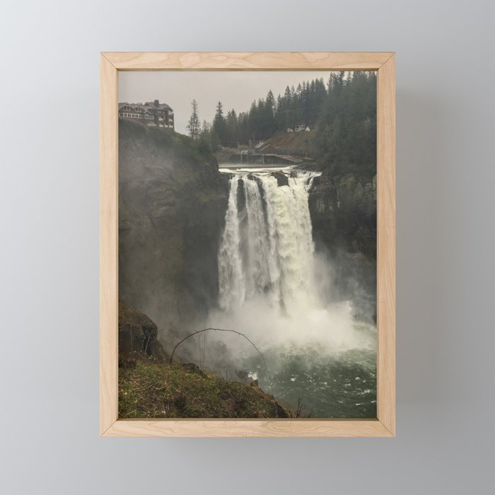 Twin Peaks Falls Framed Mini Art Print