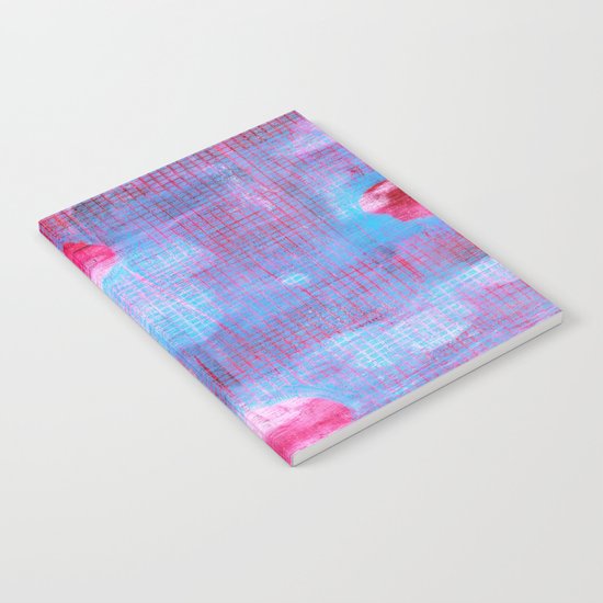 Crimson Clover, Abstract Monoprint Painting Notebook